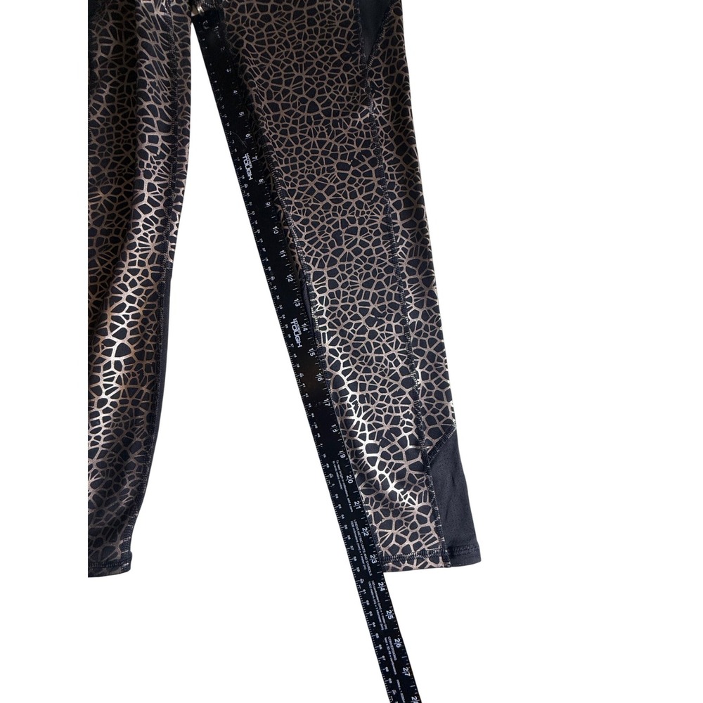 Puma Train PWR Shape 7/8 Leggings Womens Size S Rose Gold Giraffe Print-971 - Picture 4 of 9